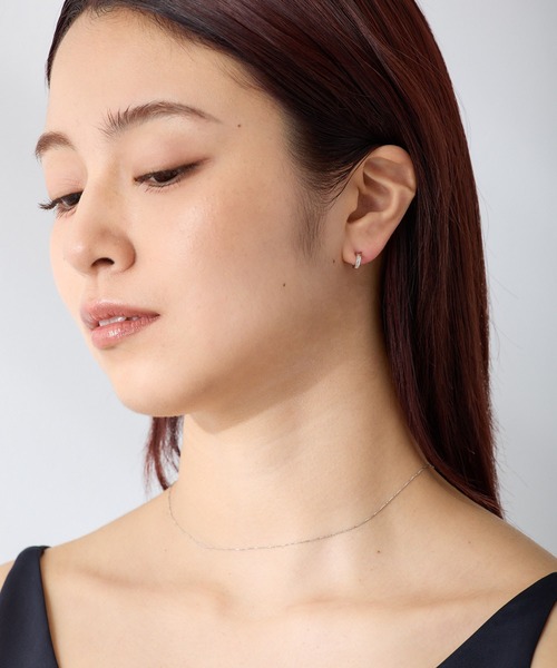CALIN　STANDARD（カリンスタンダード）の「◆金属アレルギー対応◆◆made in japan◆【純金厚メッキ】スターダストライン　極小ミニマル　ループフィットイヤリング（イヤリング・レディース・シルバー/ゴールド/ピンクゴールド・FREE）」の7枚目の写真