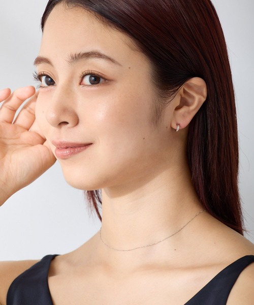 CALIN　STANDARD（カリンスタンダード）の「◆金属アレルギー対応◆◆made in japan◆【純金厚メッキ】スターダストライン　極小ミニマル　ループフィットイヤリング（イヤリング・レディース・シルバー/ゴールド/ピンクゴールド・FREE）」の8枚目の写真