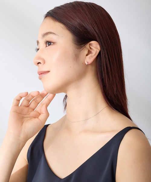 CALIN　STANDARD（カリンスタンダード）の「◆金属アレルギー対応◆◆made in japan◆【純金厚メッキ】スターダストライン　極小ミニマル　ループフィットイヤリング（イヤリング・レディース・シルバー/ゴールド/ピンクゴールド・FREE）」の9枚目の写真