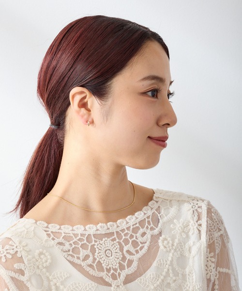 CALIN　STANDARD（カリンスタンダード）の「◆金属アレルギー対応◆◆made in japan◆【純金厚メッキ】スターダストライン　極小ミニマル　ループフィットイヤリング（イヤリング・レディース・シルバー/ゴールド/ピンクゴールド・FREE）」の15枚目の写真