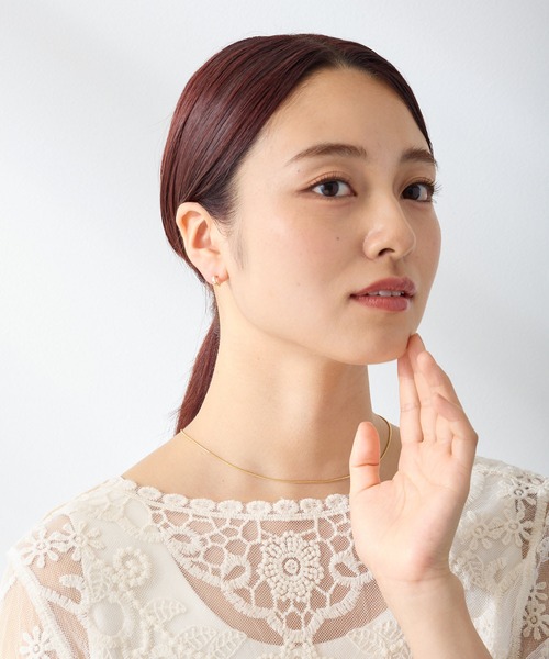 CALIN　STANDARD（カリンスタンダード）の「◆金属アレルギー対応◆◆made in japan◆【純金厚メッキ】スターダストライン　極小ミニマル　ループフィットイヤリング（イヤリング・レディース・シルバー/ゴールド/ピンクゴールド・FREE）」の16枚目の写真