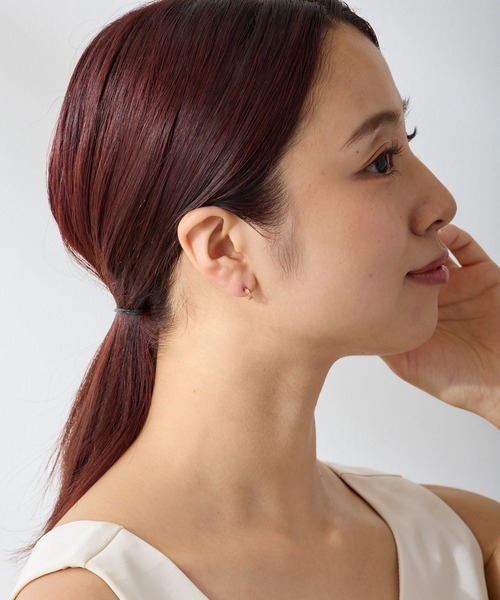CALIN　STANDARD（カリンスタンダード）の「◆金属アレルギー対応◆◆made in japan◆【純金厚メッキ】スターダストライン　極小ミニマル　ループフィットイヤリング（イヤリング・レディース・シルバー/ゴールド/ピンクゴールド・FREE）」の18枚目の写真