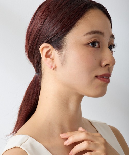 CALIN　STANDARD（カリンスタンダード）の「◆金属アレルギー対応◆◆made in japan◆【純金厚メッキ】スターダストライン　極小ミニマル　ループフィットイヤリング（イヤリング・レディース・シルバー/ゴールド/ピンクゴールド・FREE）」の19枚目の写真