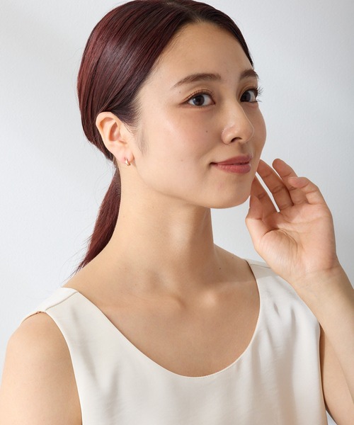 CALIN　STANDARD（カリンスタンダード）の「◆金属アレルギー対応◆◆made in japan◆【純金厚メッキ】スターダストライン　極小ミニマル　ループフィットイヤリング（イヤリング・レディース・シルバー/ゴールド/ピンクゴールド・FREE）」の20枚目の写真