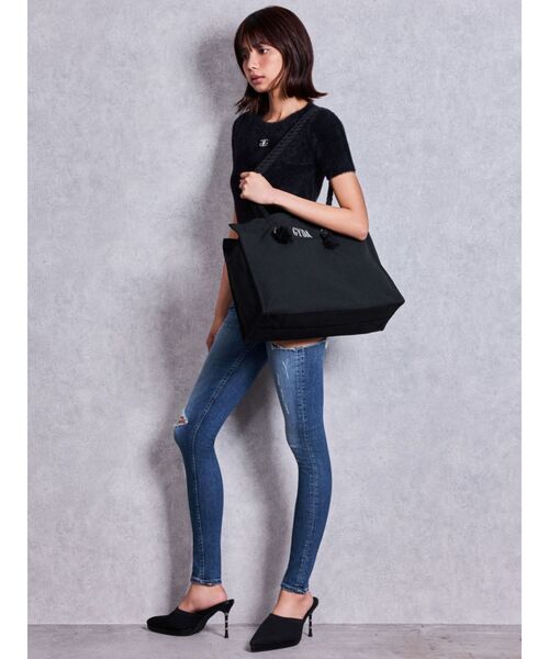 GYDA（ジェイダ）の「【A４・うちわが入る！】GYDAロープLトートBAG（トートバッグ・レディース・ブラック/その他2/その他1・FREE）」の8枚目の写真
