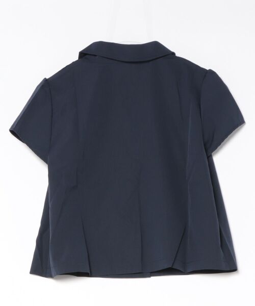 AsheKsha(アシクシャ)の「ネイビー ダブルブレストのドールカラーショート半袖トップス(シャツ/ブラウス・レディース・ネイビー・M)」の5枚目の写真