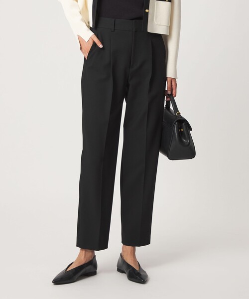 green label relaxing（グリーンレーベルリラクシング）の「［size SHORT/TALLあり］ライト ダブルクロス テーパード パンツ（スラックス・レディース・ブラック/グレー/ベージュ/ネイビー・36/38/SHORT/40/34/42/44/46/TALL）」の18枚目の写真