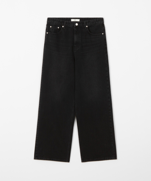THEENDQUESTION(ジエンドクエスチョン)の「Black washed jeans / BLACK(デニムパンツ・レディース・その他・1/2/3)」の1枚目の写真