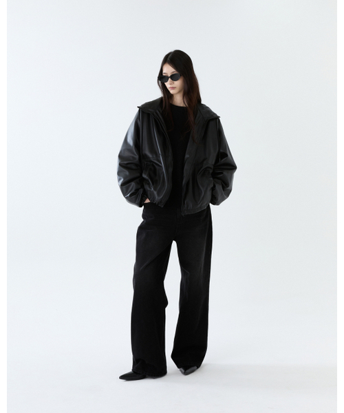 THEENDQUESTION(ジエンドクエスチョン)の「Black washed jeans / BLACK(デニムパンツ・レディース・その他・1/2/3)」の5枚目の写真