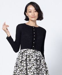 TUCK FRILL KNIT カーディガン