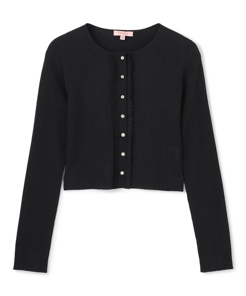 TOCCA(トッカ)の「TUCK FRILL KNIT カーディガン(カーディガン/ボレロ・レディース・ブラック系・SMALL/MEDIUM)」の11枚目の写真