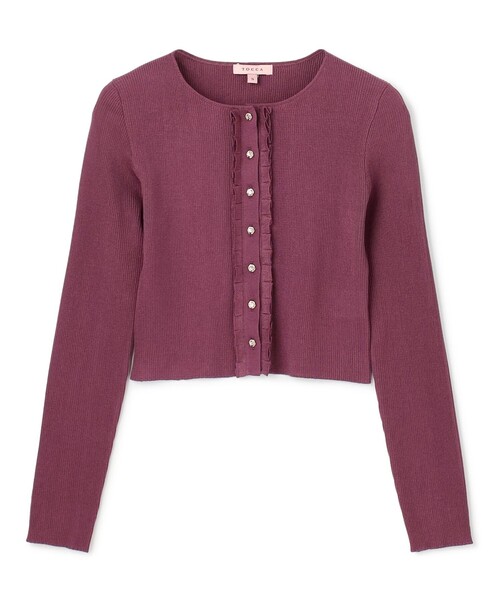 TOCCA(トッカ)の「TUCK FRILL KNIT カーディガン(カーディガン/ボレロ・レディース・ブラック系・SMALL/MEDIUM)」の12枚目の写真