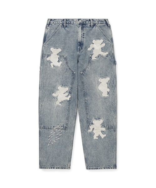 thisisneverthat(ディスイズネバーザット)の「GD Lightning Double Knee Pant(デニムパンツ・メンズ・ブラック系その他/ブルー系その他・M/XL/L)」の2枚目の写真