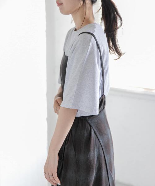 FORK&SPOON（フォークアンドスプーン）の「FORK&SPOON　ソリッドスリーブTシャツ（Tシャツ/カットソー・レディース・ライトブルー/ブラウン/ブラック/グレー系その他・1）」の15枚目の写真