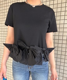 Narcissus | 【Narcissus】スソリボンTシャツ / 半袖 カットソー(Tシャツ/カットソー)