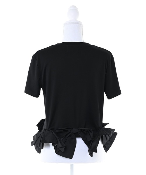 Narcissus(ナルシス)の「【Narcissus】スソリボンTシャツ / 半袖 カットソー(Tシャツ/カットソー・レディース・ホワイト/ブラック/ピンク・FREE)」の11枚目の写真