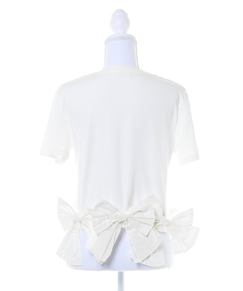 Narcissus(ナルシス)の「【Narcissus】スソリボンTシャツ / 半袖 カットソー(Tシャツ/カットソー・レディース・ホワイト/ブラック/ピンク・FREE)」の15枚目の写真