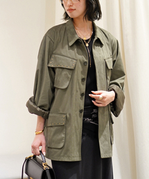 【ARCHIVE STANCE/アーカイブスタンス】fake suede military Jacket