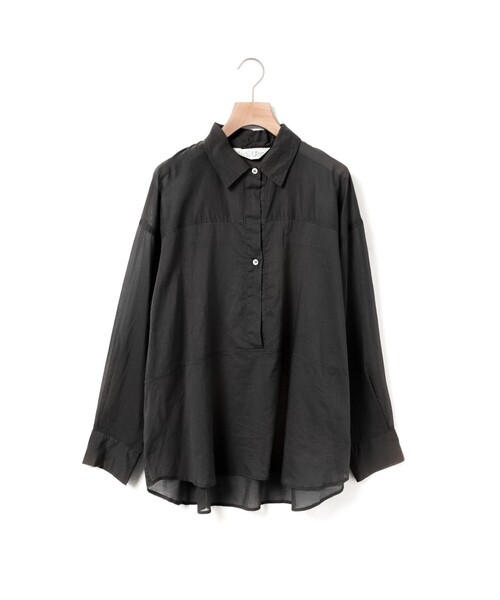 MidiUmi（ミディウミ）の「MidiUmi シアースキッパーチュニック（ワンピース・レディース・ブラウン/ブラック/オフホワイト・FREE）」の2枚目の写真