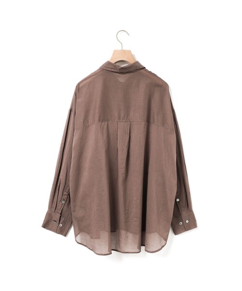 MidiUmi（ミディウミ）の「MidiUmi シアースキッパーチュニック（ワンピース・レディース・ブラウン/ブラック/オフホワイト・FREE）」の8枚目の写真