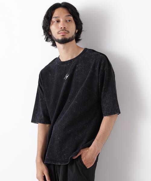 NANO universe(ナノユニバース)の「ワンポイントピグメントTシャツ 半袖(Tシャツ/カットソー・メンズ・ブラウン/スミクロ/ピンク系その他・M/L)」の2枚目の写真