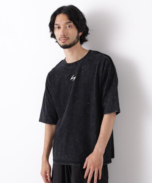 NANO universe(ナノユニバース)の「ワンポイントピグメントTシャツ 半袖(Tシャツ/カットソー・メンズ・ブラウン/スミクロ/ピンク系その他・M/L)」の4枚目の写真