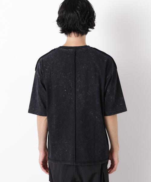NANO universe(ナノユニバース)の「ワンポイントピグメントTシャツ 半袖(Tシャツ/カットソー・メンズ・ブラウン/スミクロ/ピンク系その他・M/L)」の12枚目の写真