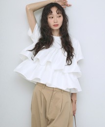 シャイニーフリルTシャツ