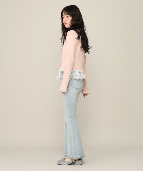 Heather（ヘザー）の「モチーフレースカーディガン　1055390（カーディガン/ボレロ・レディース・ネイビー/イエロー/ピンク/ブラウン・FREE）」の6枚目の写真