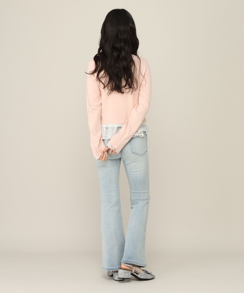 Heather（ヘザー）の「モチーフレースカーディガン　1055390（カーディガン/ボレロ・レディース・ネイビー/イエロー/ピンク/ブラウン・FREE）」の7枚目の写真