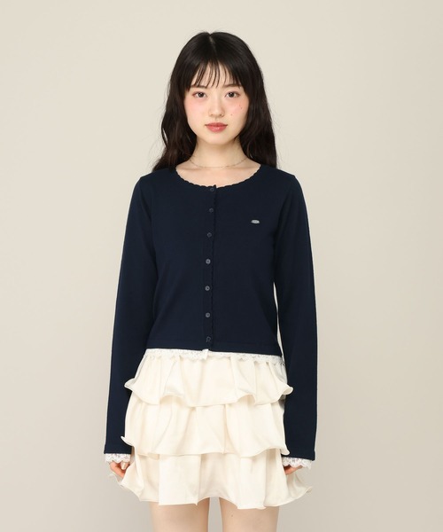 Heather（ヘザー）の「モチーフレースカーディガン　1055390（カーディガン/ボレロ・レディース・ネイビー/イエロー/ピンク/ブラウン・FREE）」の18枚目の写真