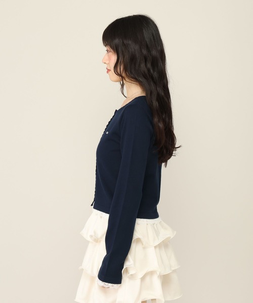 Heather（ヘザー）の「モチーフレースカーディガン　1055390（カーディガン/ボレロ・レディース・ネイビー/イエロー/ピンク/ブラウン・FREE）」の11枚目の写真