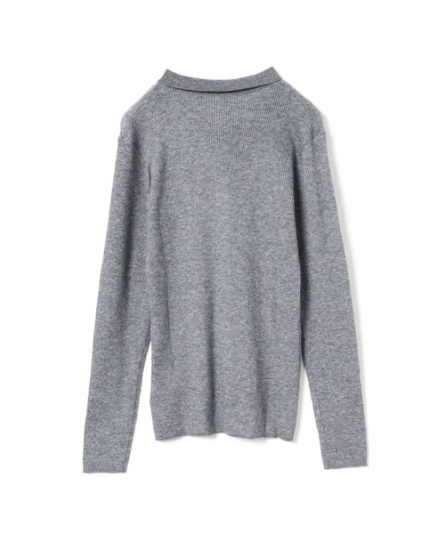 MARMARMAR(マーマーマー)の「MARMARMAR ポロカラーリブカーディガン(カーディガン/ボレロ・レディース・グレー/ブラック/ワインレッド/ブルー/オフホワイト・FREE)」の8枚目の写真
