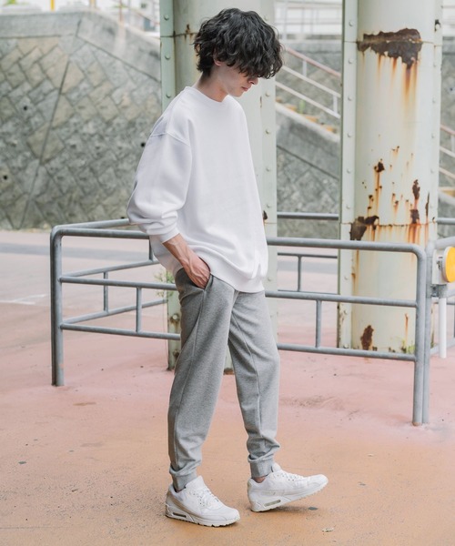 KANGOL(カンゴール)の「KANGOL カンゴール 別注コラボ 無地&サイドライン ワンポイントロゴ刺繍ポンチスウェットスリムイージージョガーパンツ(スウェットパンツ・メンズ・ブラック系/グレー/グレー系/ブラック・M/XL/L)」の12枚目の写真
