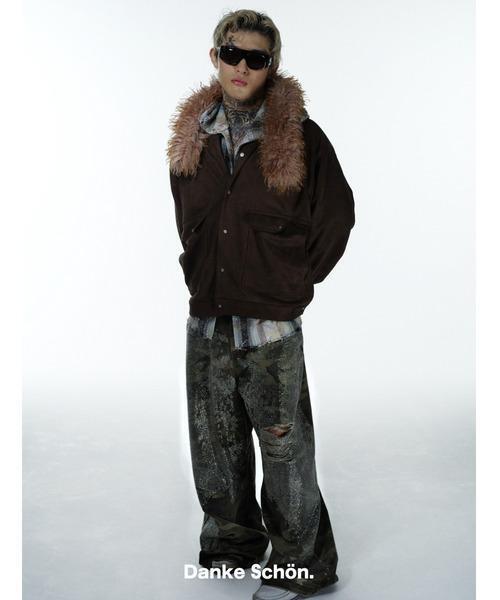 DANKE SCHON(ダンケシェーン)の「DankeSchon/ダンケシェーン/ECOSUEDE COVERALLS(カバーオール・メンズ・ブラック系その他/ブラウン・L/M/S)」の6枚目の写真