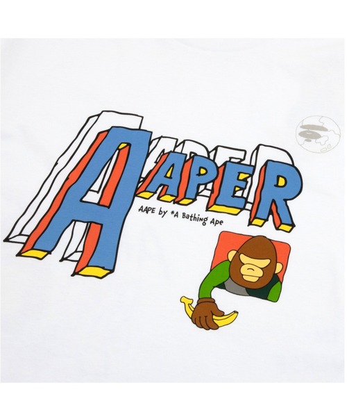 AAPE BY A BATHING APE(エーエイプバイアベイシングエイプ)の「AAPER "Peace" TEE(Tシャツ/カットソー・メンズ・ホワイト・MEDIUM/LARGE/X-LARGE/SMALL)」の3枚目の写真