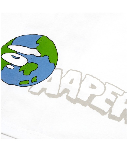 AAPE BY A BATHING APE(エーエイプバイアベイシングエイプ)の「AAPER "Peace" TEE(Tシャツ/カットソー・メンズ・ホワイト・MEDIUM/LARGE/X-LARGE/SMALL)」の5枚目の写真