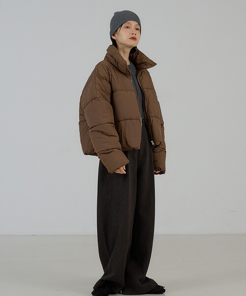NOMINE(ノミネ)の「【セットアップ対応】カルゼ/ストライプ タックワイドパンツ(その他パンツ・レディース・ブラック/グレー/ブラウン・S/M)」の15枚目の写真