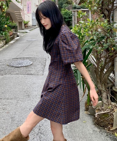 semplice(センプリチェ)の「ワンピース(ワンピース・レディース・パープル/グリーン・F)」の5枚目の写真