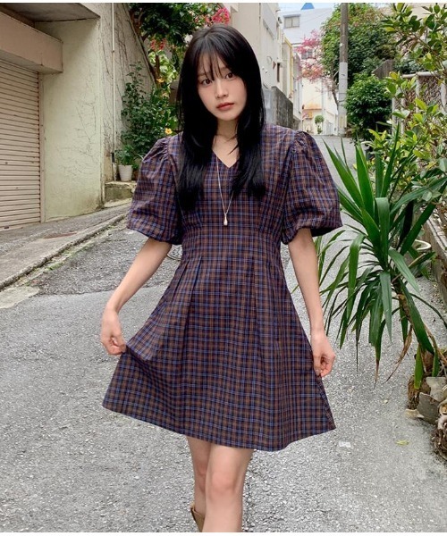 semplice(センプリチェ)の「ワンピース(ワンピース・レディース・パープル/グリーン・F)」の6枚目の写真
