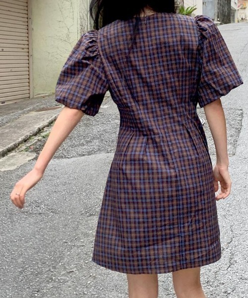 semplice(センプリチェ)の「ワンピース(ワンピース・レディース・パープル/グリーン・F)」の7枚目の写真