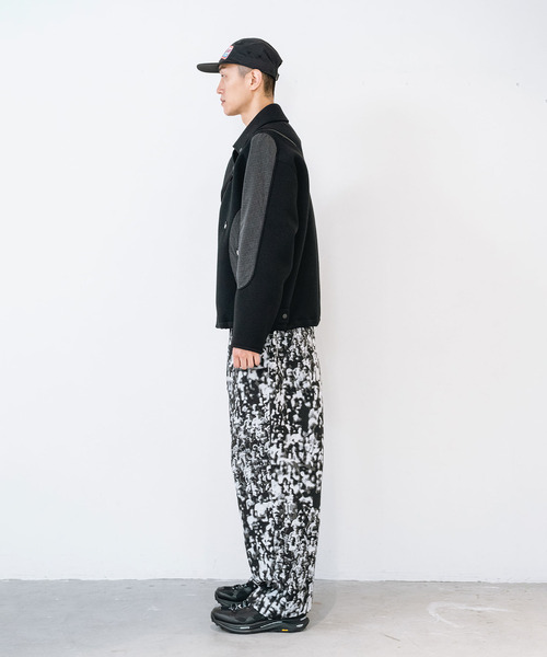yoshiokubo（ヨシオクボ）の「yoshiokubo ヨシオクボ / RUNNER JACQUARD WIDE PT ランナージャガードワイドパンツ / YKF26402（その他パンツ・メンズ・マルチ/ブラック・3/2）」の10枚目の写真