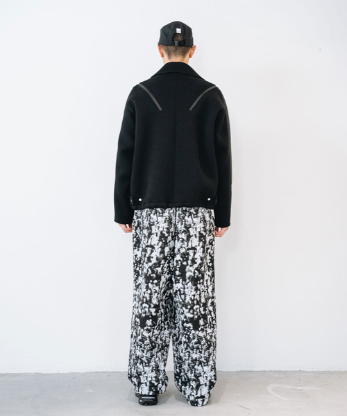 yoshiokubo（ヨシオクボ）の「yoshiokubo ヨシオクボ / RUNNER JACQUARD WIDE PT ランナージャガードワイドパンツ / YKF26402（その他パンツ・メンズ・マルチ/ブラック・3/2）」の11枚目の写真
