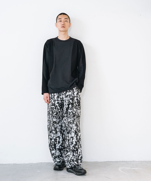 yoshiokubo（ヨシオクボ）の「yoshiokubo ヨシオクボ / RUNNER JACQUARD WIDE PT ランナージャガードワイドパンツ / YKF26402（その他パンツ・メンズ・マルチ/ブラック・3/2）」の12枚目の写真