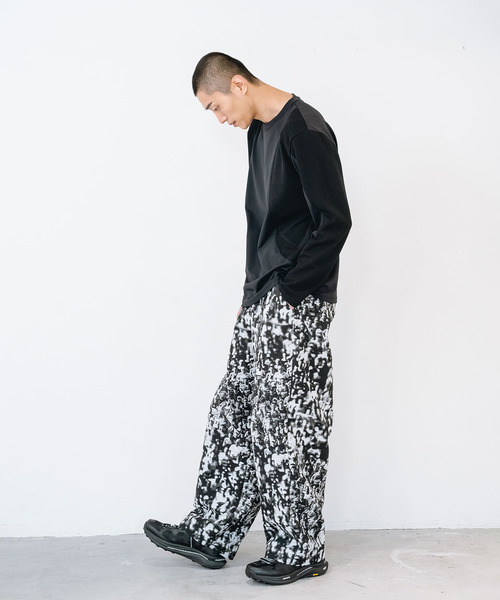yoshiokubo（ヨシオクボ）の「yoshiokubo ヨシオクボ / RUNNER JACQUARD WIDE PT ランナージャガードワイドパンツ / YKF26402（その他パンツ・メンズ・マルチ/ブラック・3/2）」の13枚目の写真