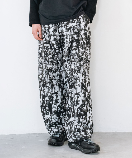 yoshiokubo（ヨシオクボ）の「yoshiokubo ヨシオクボ / RUNNER JACQUARD WIDE PT ランナージャガードワイドパンツ / YKF26402（その他パンツ・メンズ・マルチ/ブラック・3/2）」の21枚目の写真