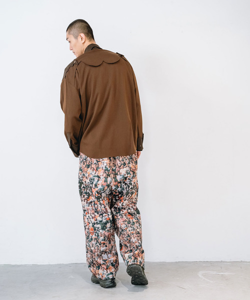 yoshiokubo（ヨシオクボ）の「yoshiokubo ヨシオクボ / RUNNER JACQUARD WIDE PT ランナージャガードワイドパンツ / YKF26402（その他パンツ・メンズ・マルチ/ブラック・3/2）」の5枚目の写真