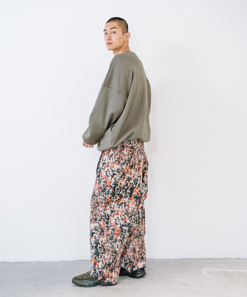 yoshiokubo（ヨシオクボ）の「yoshiokubo ヨシオクボ / RUNNER JACQUARD WIDE PT ランナージャガードワイドパンツ / YKF26402（その他パンツ・メンズ・マルチ/ブラック・3/2）」の7枚目の写真