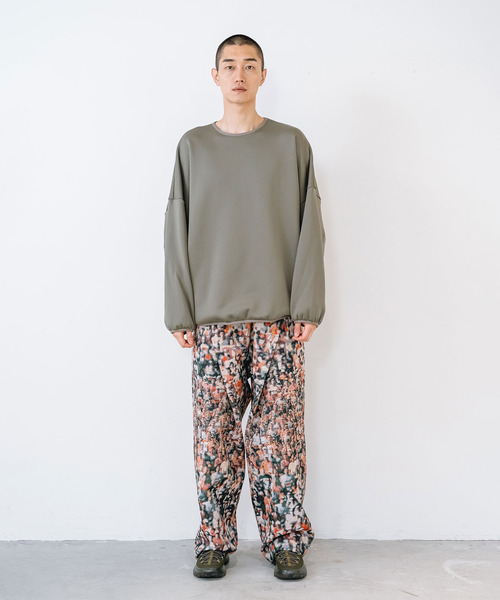 yoshiokubo（ヨシオクボ）の「yoshiokubo ヨシオクボ / RUNNER JACQUARD WIDE PT ランナージャガードワイドパンツ / YKF26402（その他パンツ・メンズ・マルチ/ブラック・3/2）」の8枚目の写真