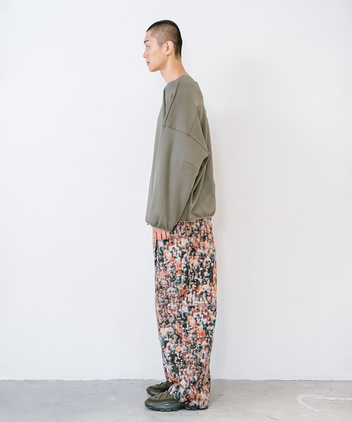 yoshiokubo（ヨシオクボ）の「yoshiokubo ヨシオクボ / RUNNER JACQUARD WIDE PT ランナージャガードワイドパンツ / YKF26402（その他パンツ・メンズ・マルチ/ブラック・3/2）」の3枚目の写真